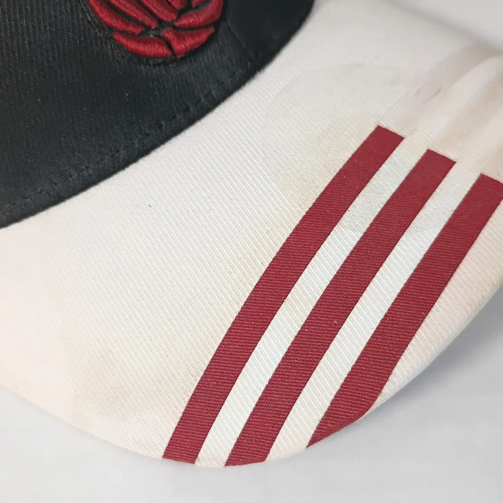 Adidas Miami Heat Hat Mens L/XL Black White Climalite NBA Basketball Fitted Cap